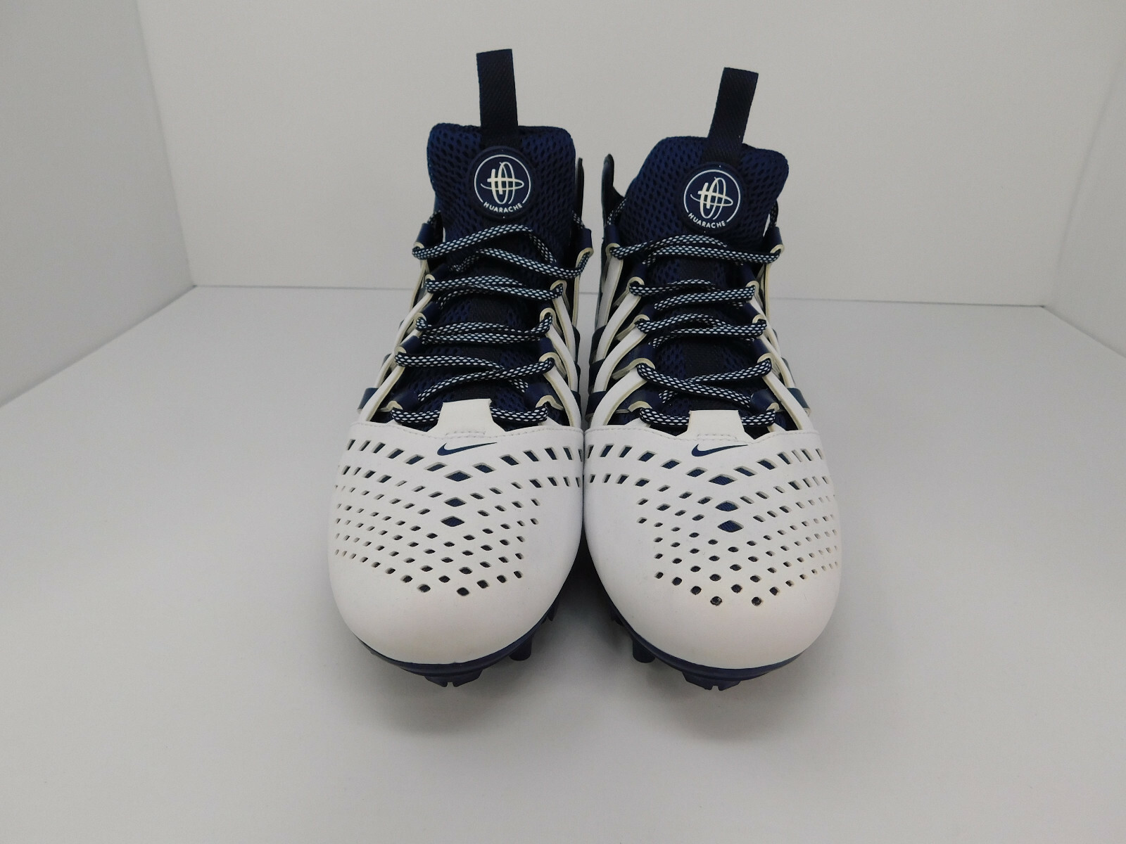 Nike Huarache V LAX Lacrosse Football Cleats Navy/White 807142-410 MEN'S 11.5