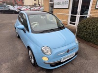 2013 Fiat 500 1.2 Lounge Blue 3 Door £35 Road Tax Panoramic Roof Low Insurance