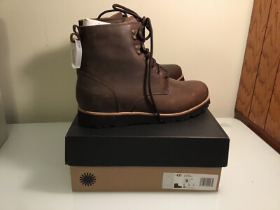 Купить ugg mens ritter black waterproof leather lace up  display picture 3