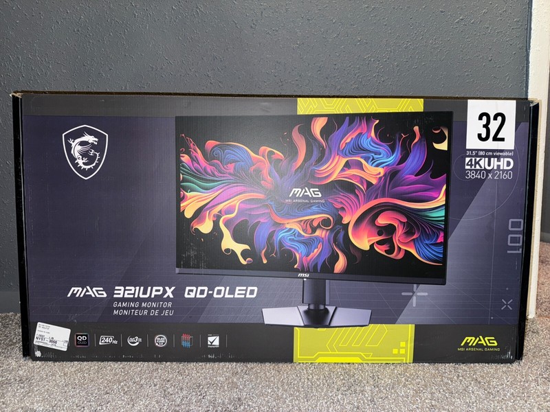 MSI MAG 321UPX QD-OLED 32" 16:9, QD-OLED Gaming Monitor, 240Hz