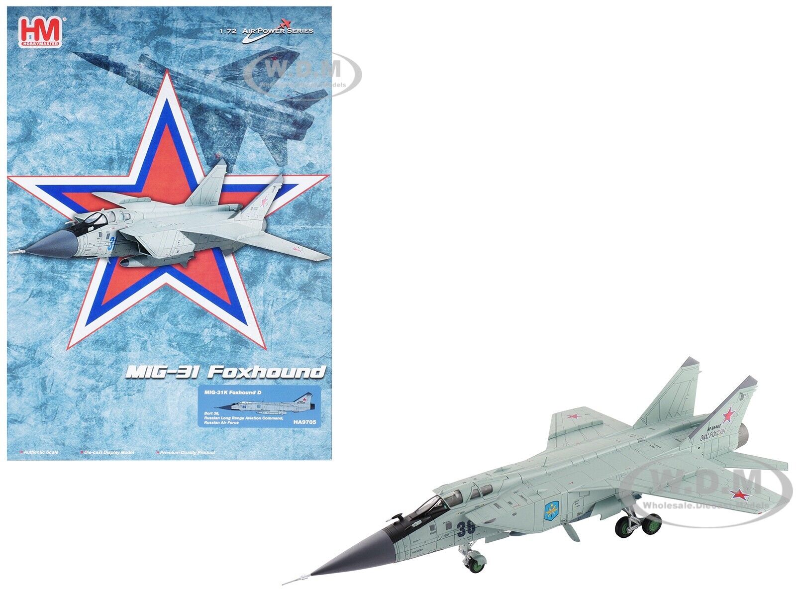 MIKOYAN MIG-31K FOXHOUND D AIRCRAFT RUSSIAN AF 1/72 DIECAST MIKOYAN MIG-31K FOXHOUND D AIRCRAFT RUSSIAN AF 1/72 DIECAST