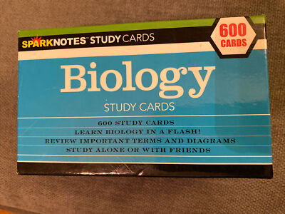 NEW Biology 600 (SparkNotes Study Cards) by SparkNotes Editors SEALED