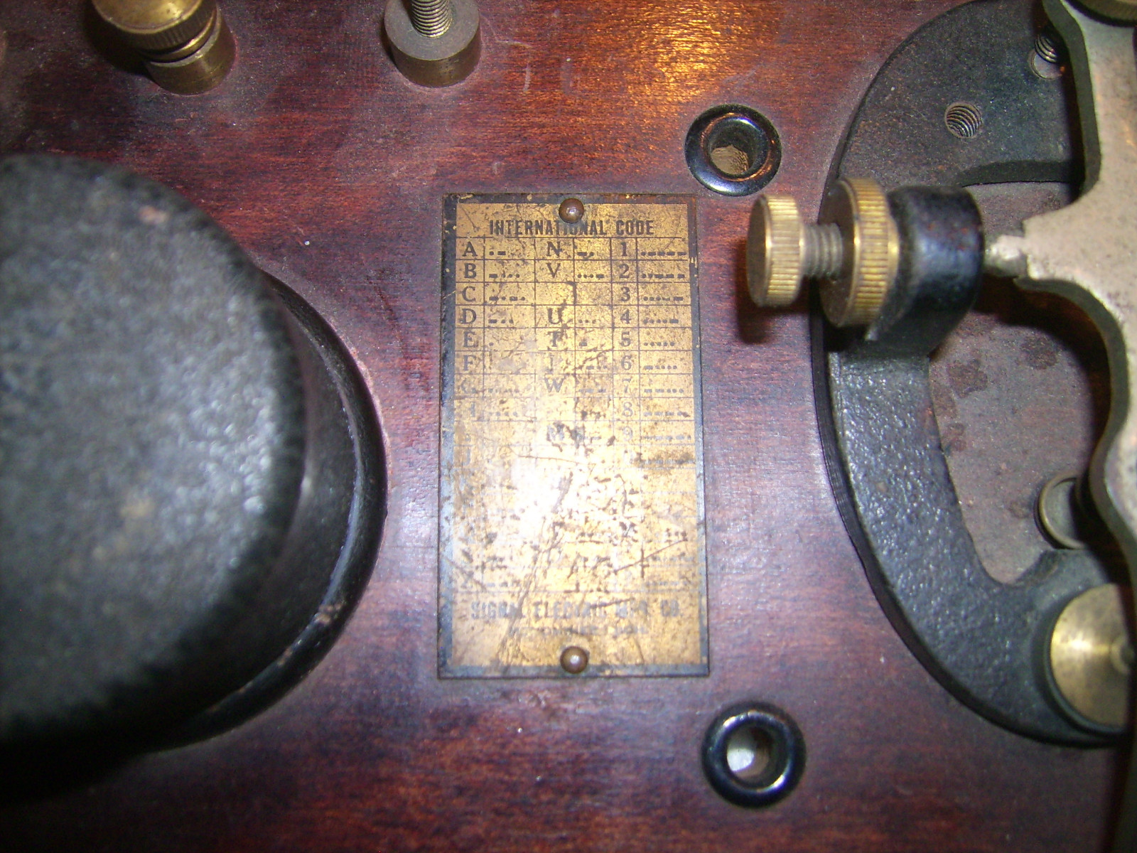 Signal Electric Telegraph Practice Key Set R-68 1939