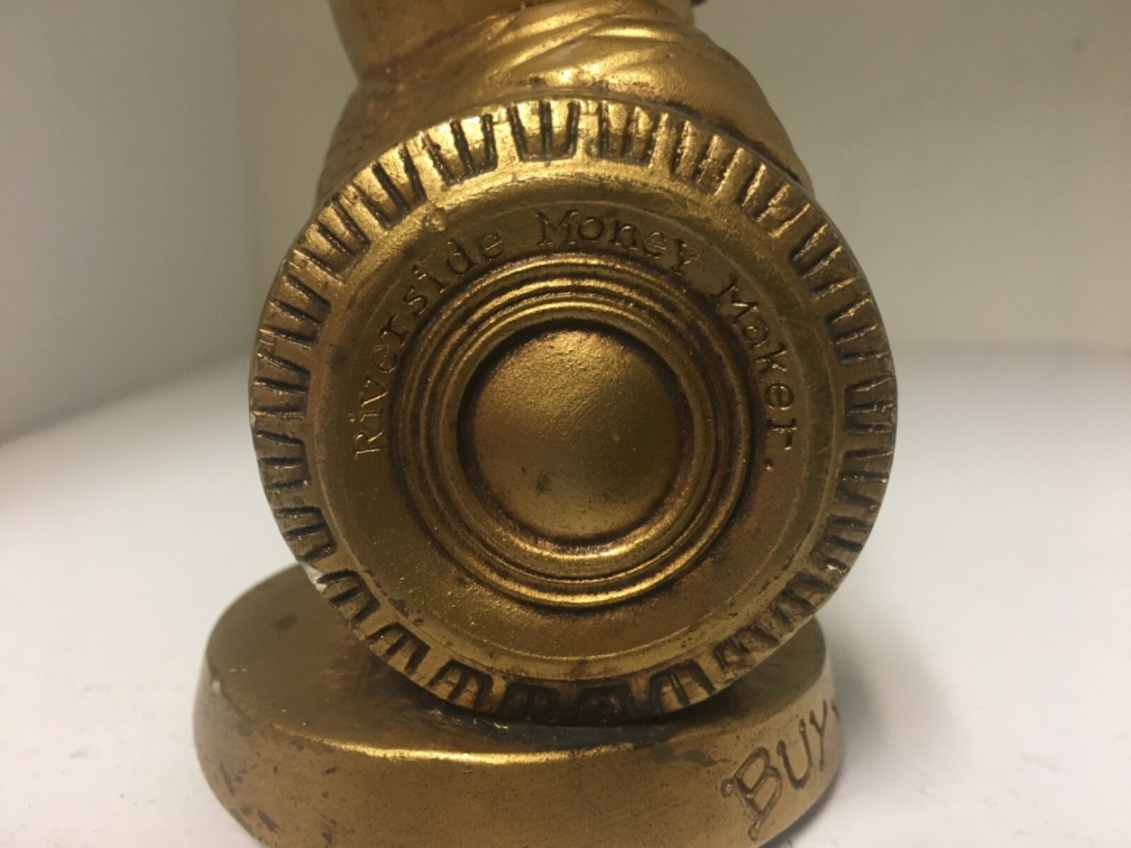 Vintage Montgomery Wards Riverside Tires Owl 5” Figure “BUY WISE BUY RIVERSIDE”