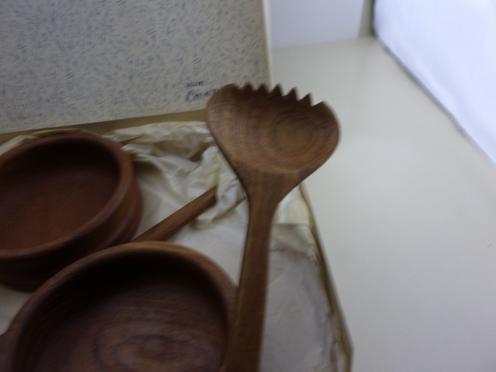 VTG Danish Modern Teak Wood Selandia Designs Vintage Salad Bowls Set Dansk ERA