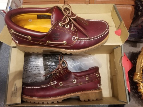 Timberland Classic 50009 Mens Burgundy Leather 3 Eye Boat Timberland Classic 50009 Mens Burgundy Leather 3 Eye Boat