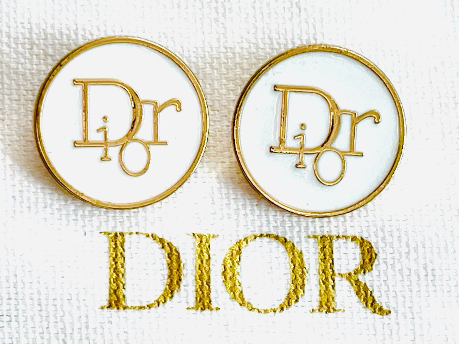 DIOR buttons logo CD GOLD/ White 0.8 inch 21 mm | eBay DIOR buttons logo CD GOLD/ White 0.8 inch 21 mm | eBay