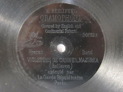 78rpm E. BERLINER GRAMOPHONE 7'' - GARDE REPUBLICAINE - Les violettes de Cannes