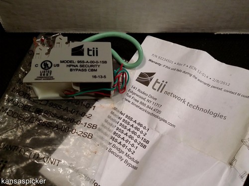 Tii Sealed Customer Bridge Module Model 95S-A-00-0-1SB For The NID's Boxes