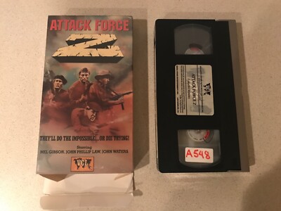 Attack Force Z (VHS, 1984, Media) Mel Gibson, John Waters, John Phillip Law
