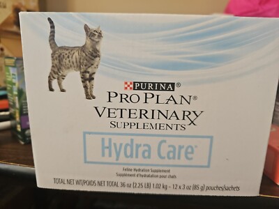 Lot Of 3 Purina Pro Plan Veterinary Supplements Hydra Care Cat Supplements 