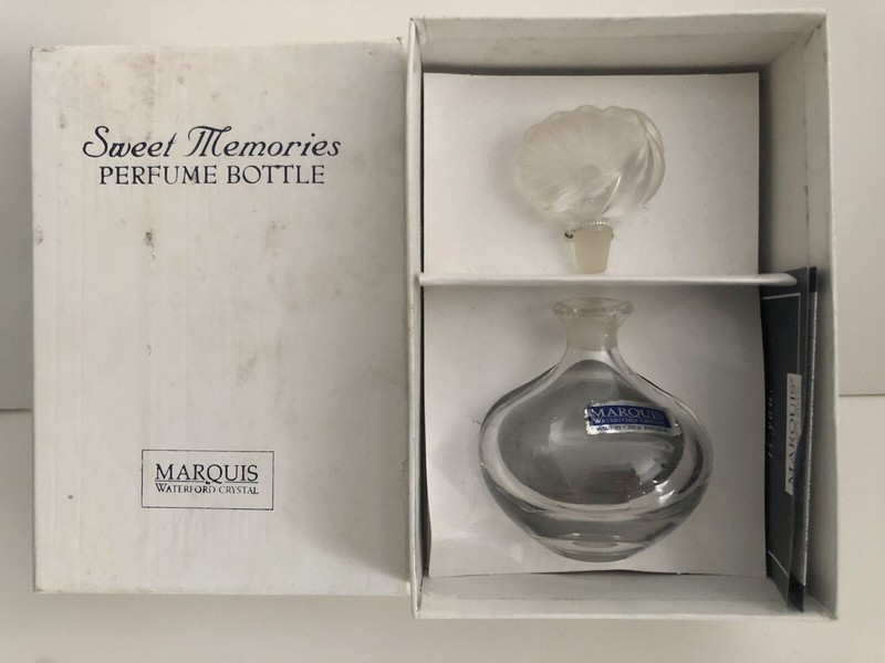 Marquis By Waterford Crystal Sweet Memories Perfume Bottle With Heart Stopper