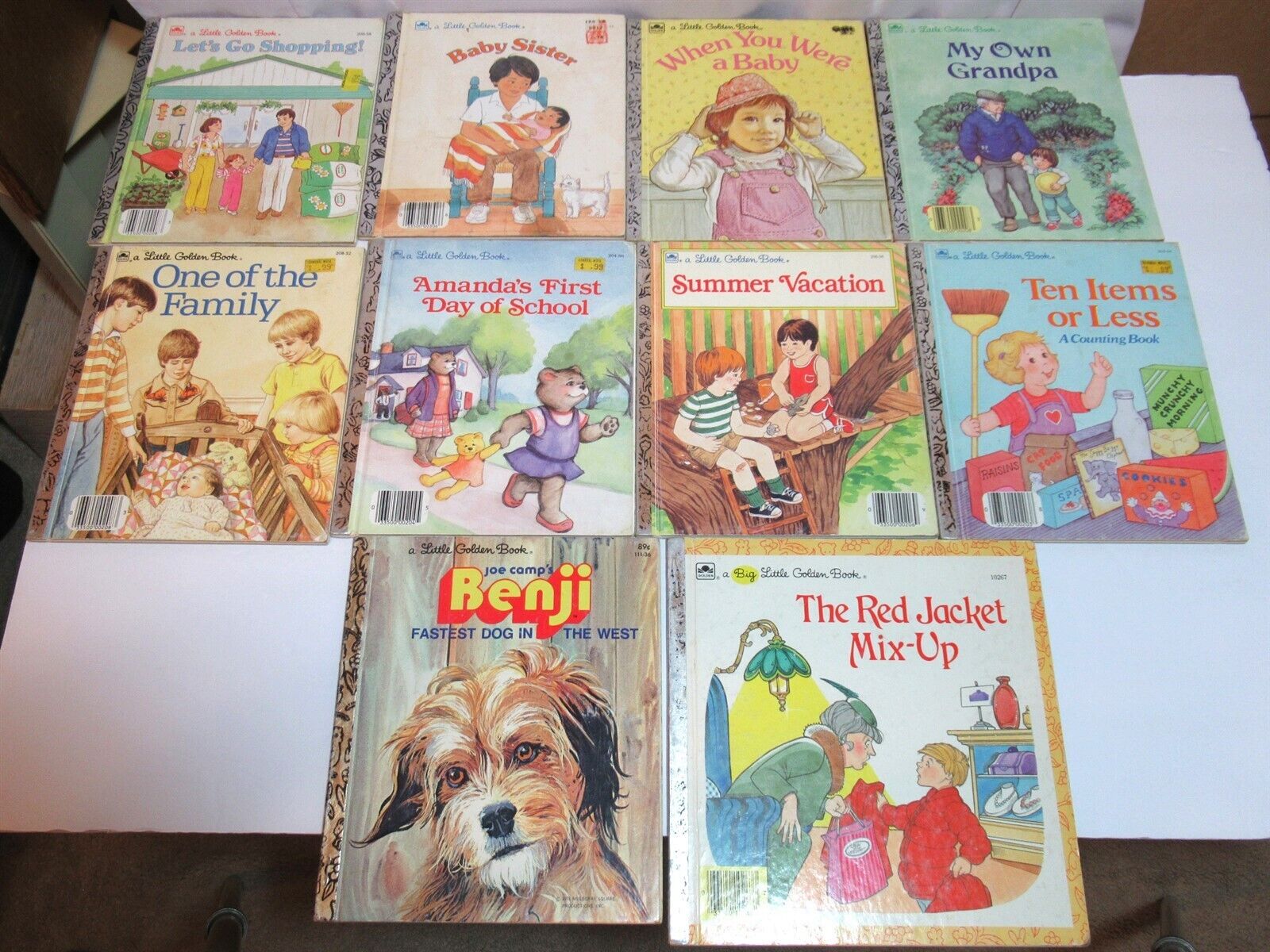 Vtg 80s Lot 10 Little Golden Book Lets Go Shopping When You Were A Baby Benji Vtg 80s Lot 10 Little Golden Book Lets Go Shopping When You Were A Baby Benji