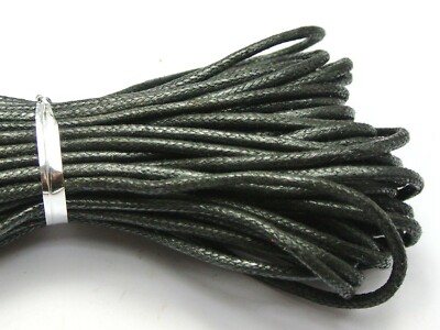 20 Meters Waxed Cotton Beading Cord Thread Line 2mm Jewelry Making String