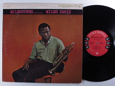 MILES DAVIS Milestones COLUMBIA LP mono 6-eye f