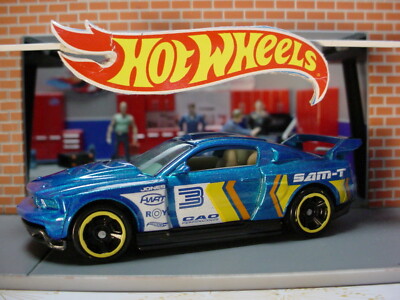 2020 NIGHTBURNERZ Design CUSTOM '12 FORD MUSTANG  blue; SAM-T 3 LOOSE Hot Wheels