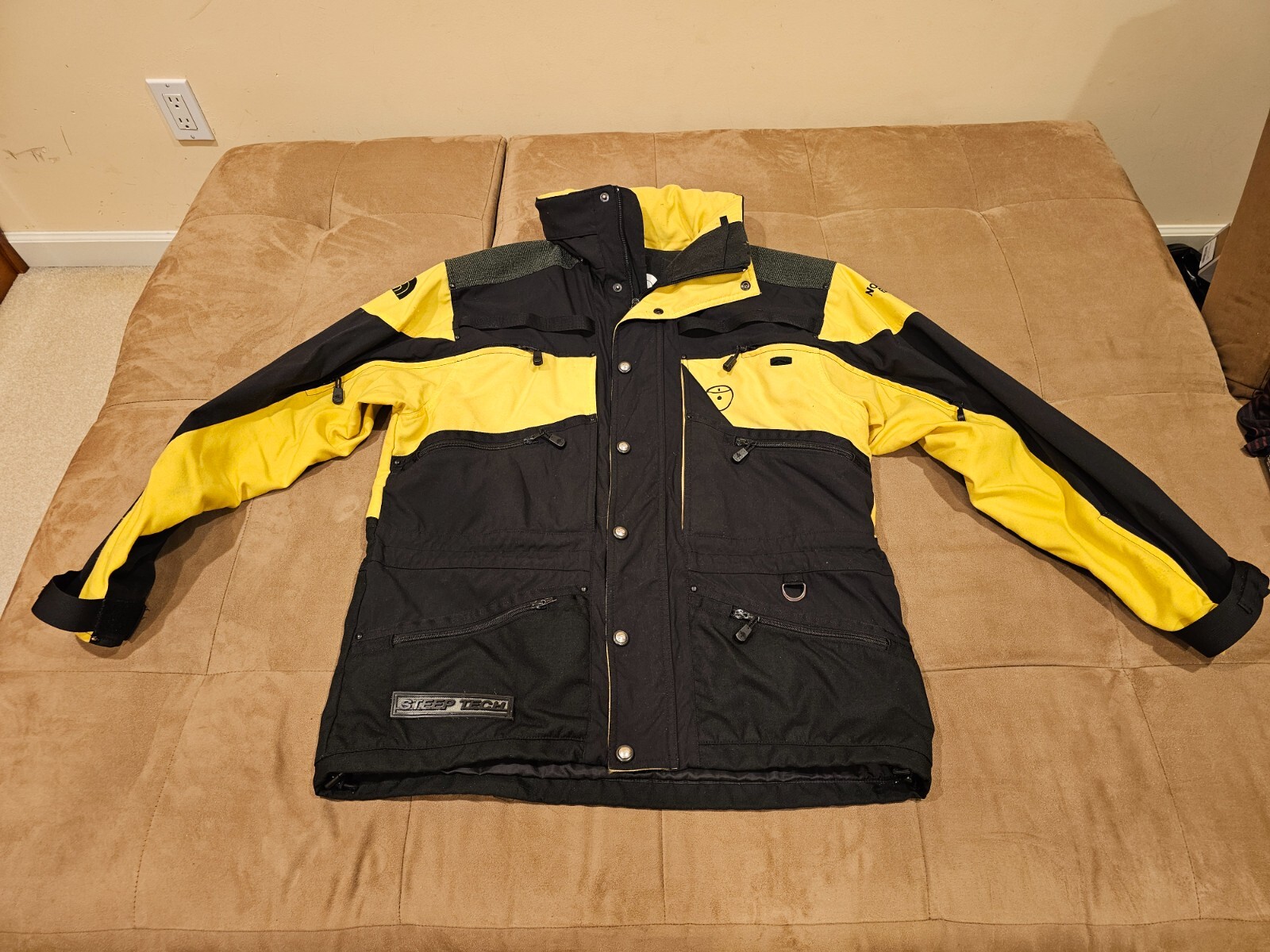 スキー THE NORTH FACE STEAP TECH RARE Vintage 90s North Face Steep Tech Ski Jacket Schot