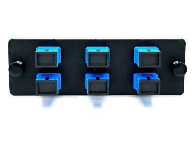 Panduit FAP6WBUSCZ Compatible 6 Port SC SM UPC OS1 / OS2 Adapter plate