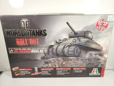 Italeri 37503 1:35 World of Tanks M4 Sherman Tank Open Box