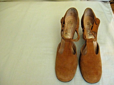 VINTAGE 1970'S JUAN MARTINEZ GARCIA SUEDE SHOES MADE IN SPAIN