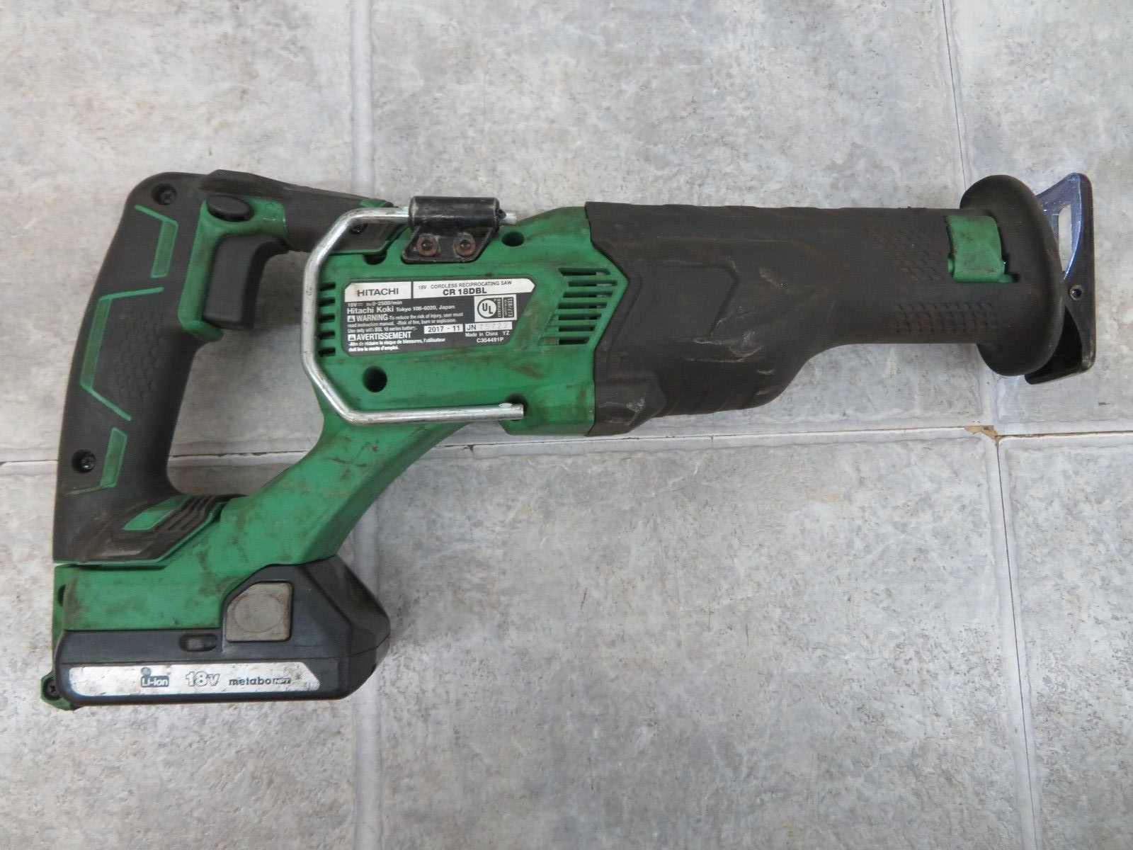 HITACHI Cordless Reciprocating saw CR18DBL W/ Battery