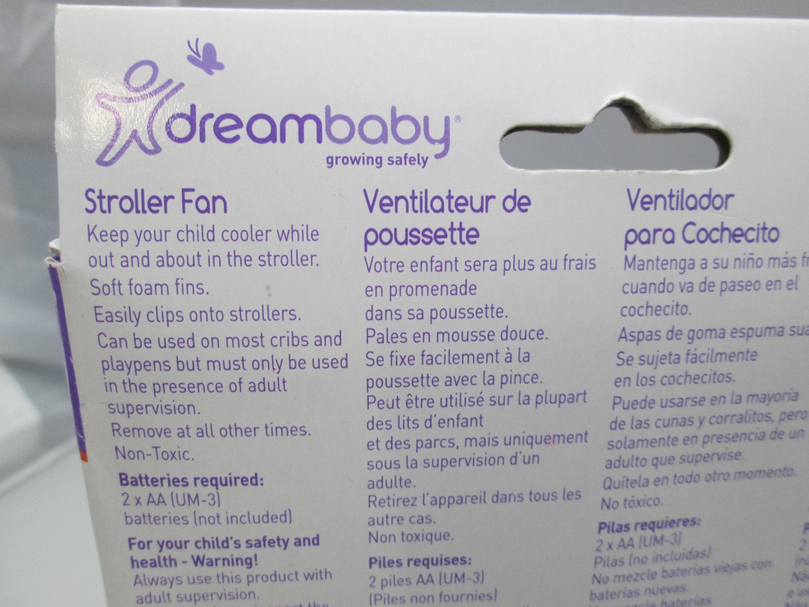 Dreambaby Clip On Stroller Fan Battery Operated Stroller Car Seat Ect..