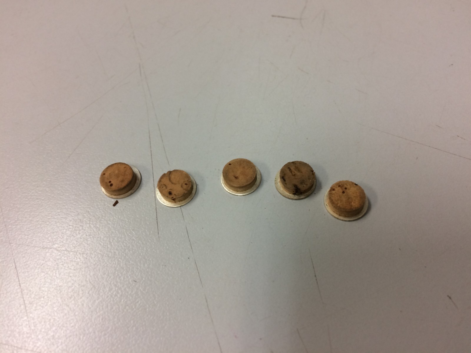Lot of 5 Silver Plated Flute Plugs