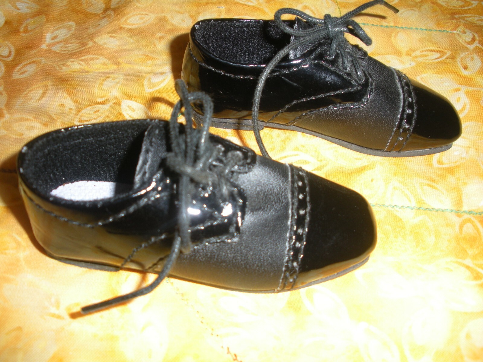 Ball Joint Doll Shoes-Black Patent Leather Lace Ups-Super Stylish-Volks??