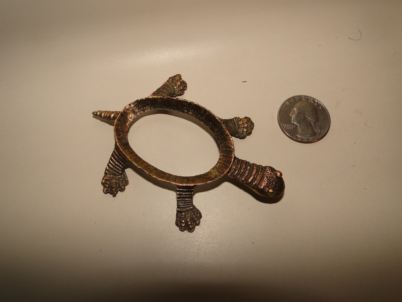 Brass Turtle Display Stand For Egg Sphere Stand Metal Specimen Geode.