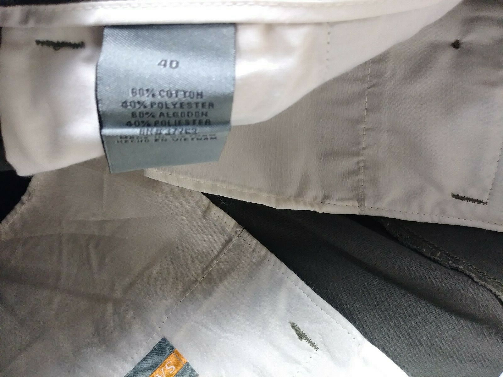 NEW Savane Mens Shorts Size 40 Green Pleated Cotton Blend