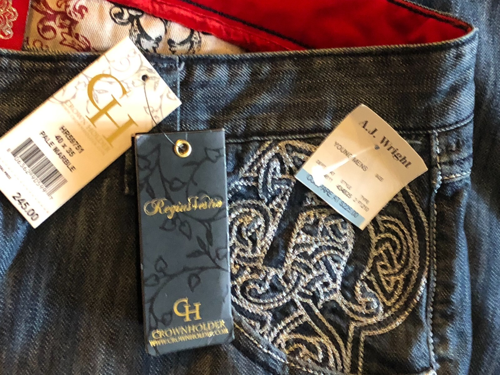 パンツ 00s Crown holder baggy denim pants bboy Crown Holder Jeans Men 38x32 Baggy Fit Hip and 49 similar items