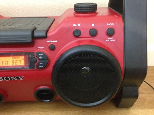 Sony ZS-H10CP Heavy Duty Aux MP3 CD Radio Mega Bass Audio System Tested & Works