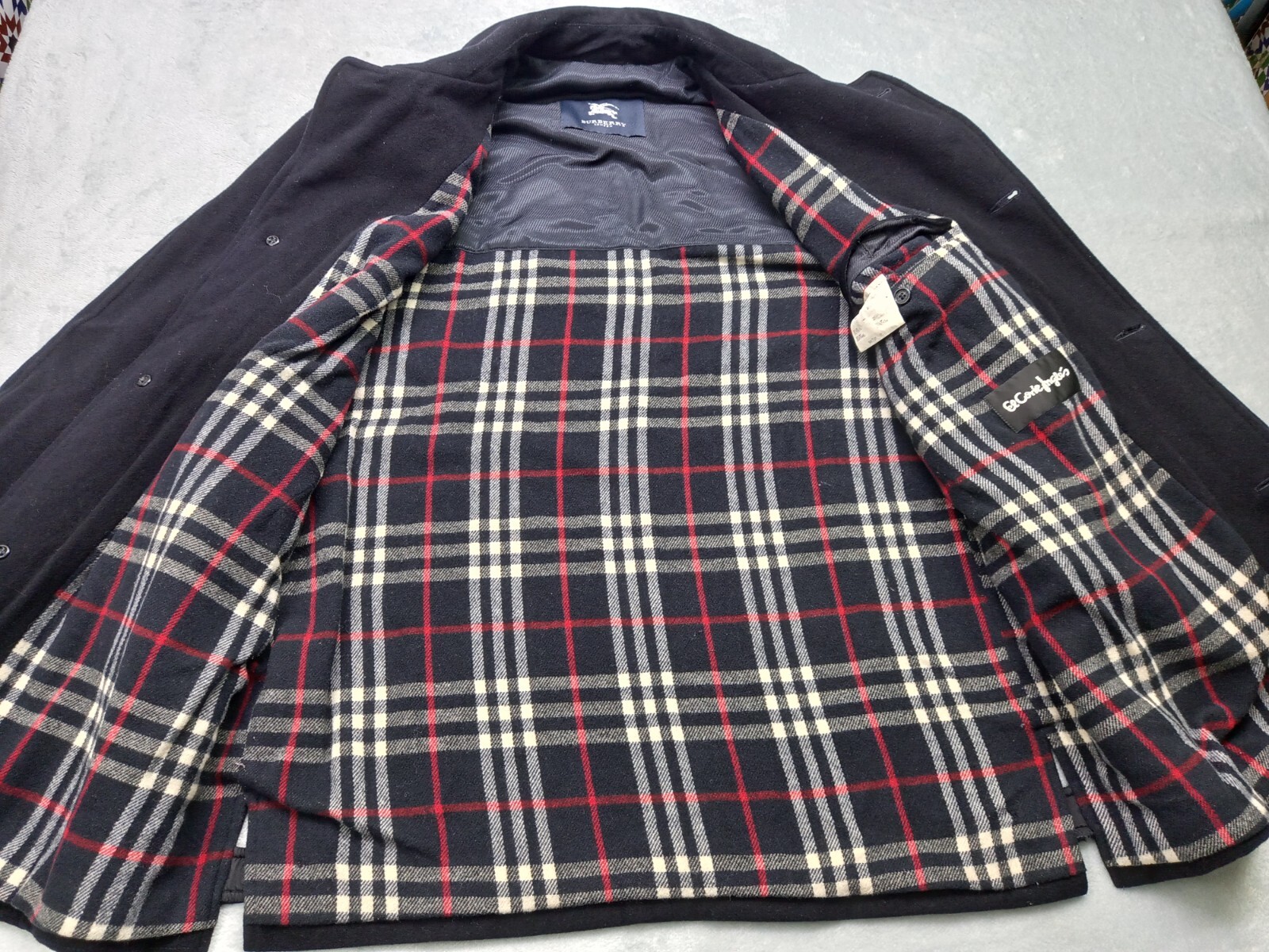ジャケット・アウター BURBERY LONDON WOOL COAT BURBERRY LONDON Overcoat Merino Wool Jacket Coat Nova Check