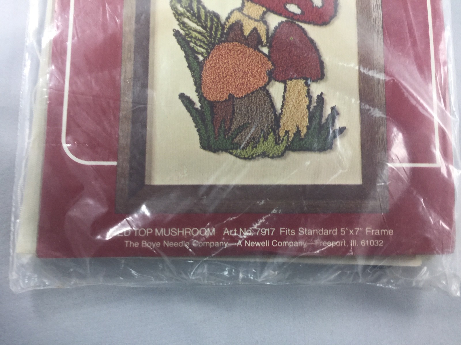 Red Top Mushroom Punch Needle Kit Loop Embroidery Kit Rush N Punch