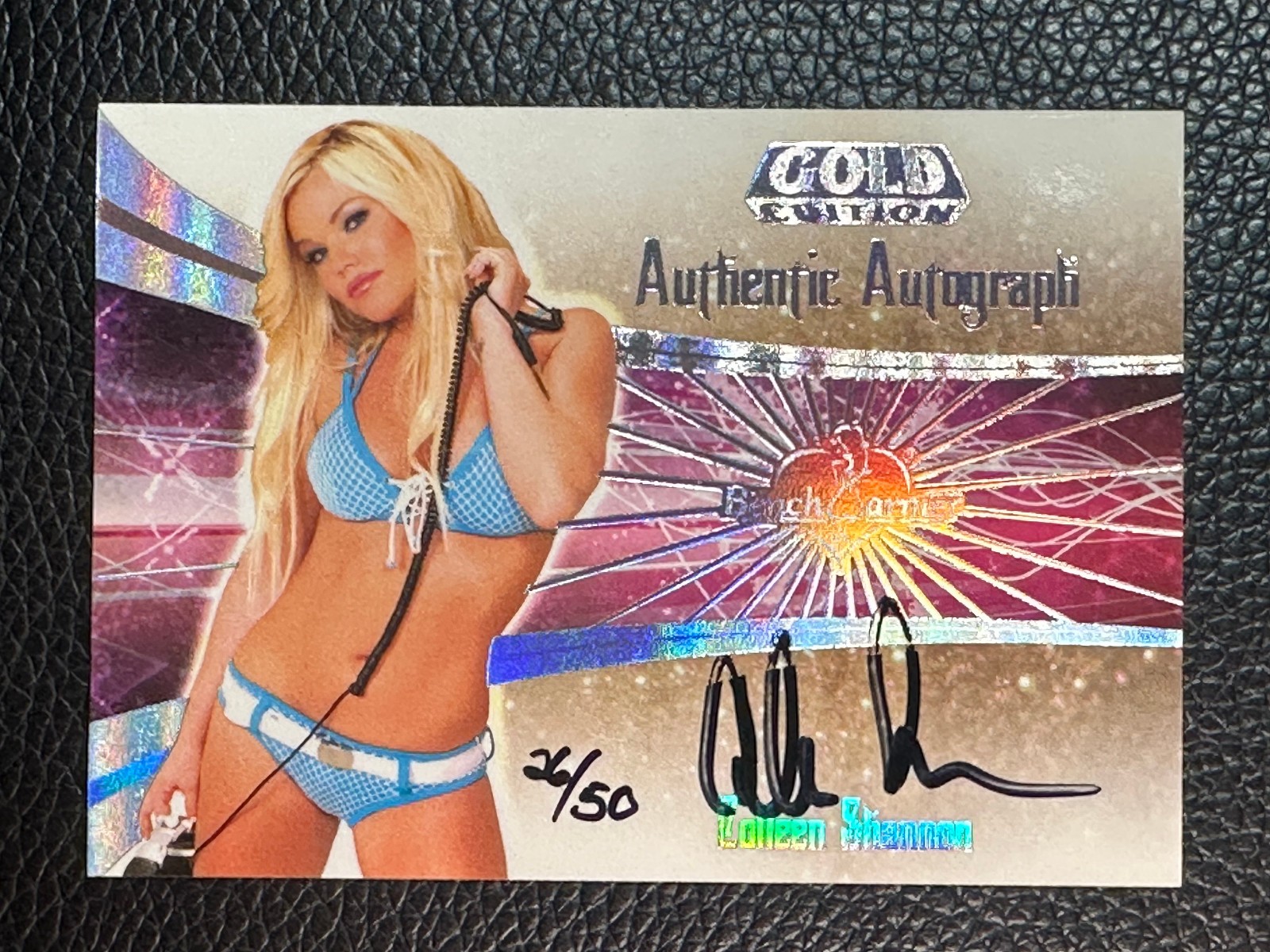 2007 Bench Warmer Gold Edition Silver Foil Colleen Shannon 26/50 Auto Autograph