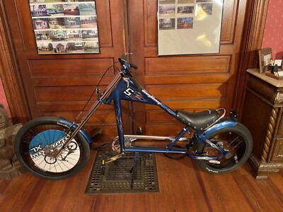 GAS Engine POWERED! SCHWINN STINGRAY XL OCC ADULT SIZE CHOPPER BICYCLE.