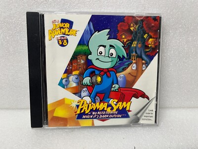 Pajama Sam CD-ROM No Need to Hide When It's Dark Outside PC/Mac Vintage 1996
