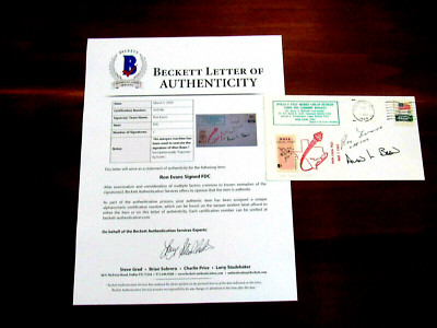 RON EVANS APOLLO 9 FIRST MANNED MODULES ASTRONAUT SIGNED AUTO 1969 FDC BECKETT