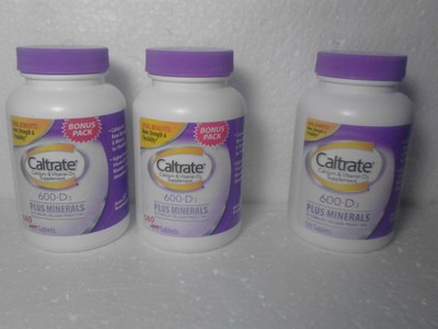 (3) Caltrate 600+D3 Calcium & Vitamin D3 Supplement (400 Total...