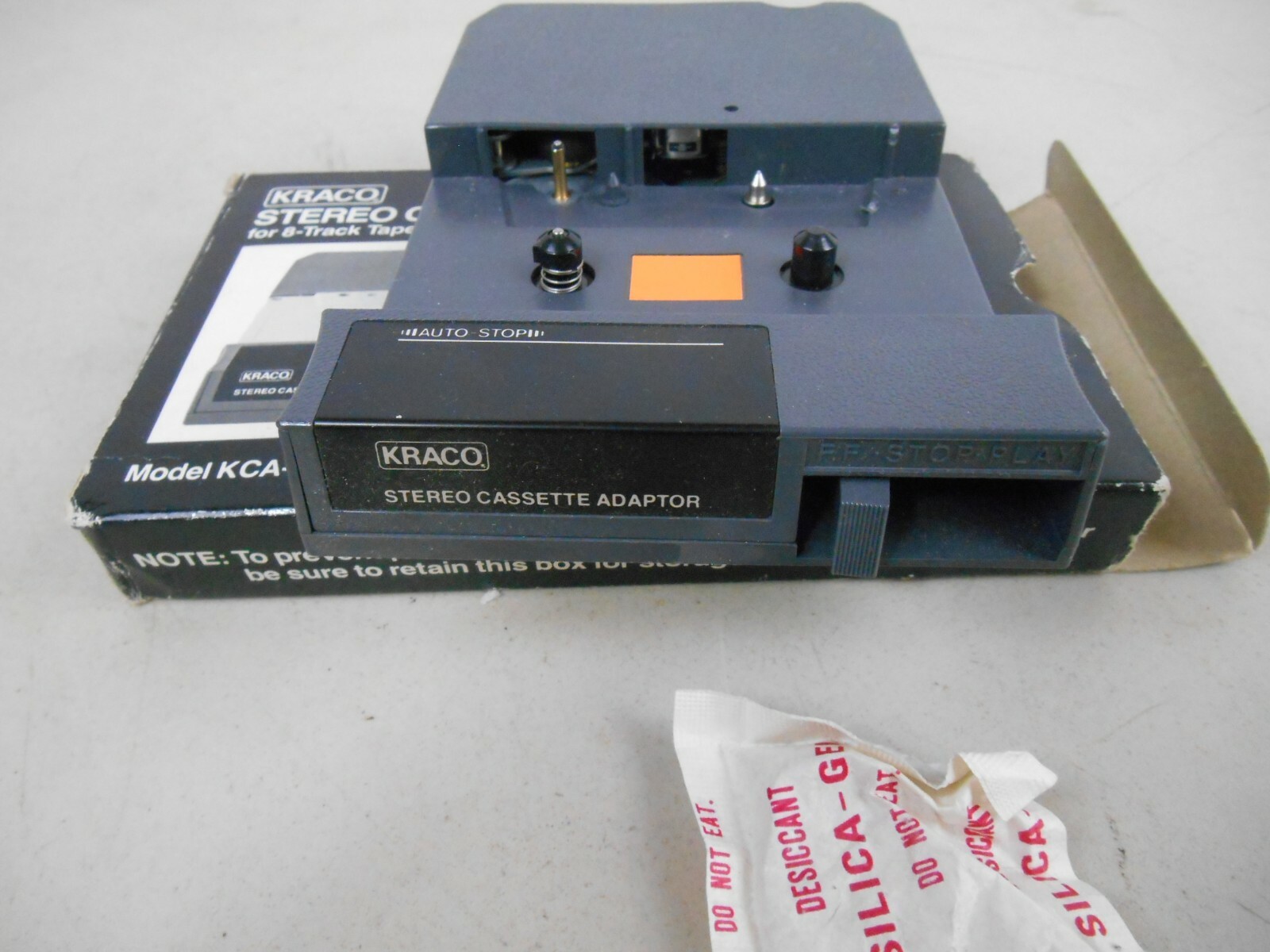 KRACO Vintage Stereo Cassette Adaptor for 8-Track Tape Players KCA-7A