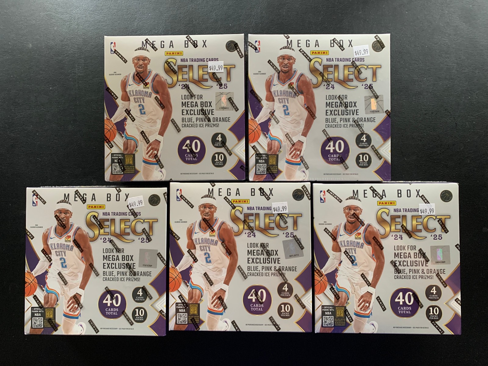 2024 Panini Select NBA Basketball Factory Sealed Mega Box Lot Of 5