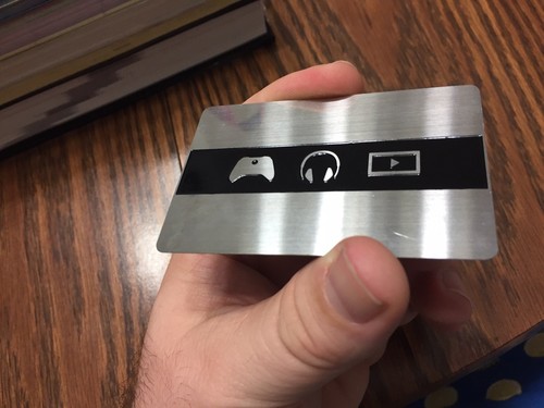 Xbox Live Day One 2013 Membership Metal Card First Day Issued Card Only