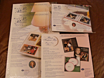 Creative Memories  Page Protectors Lot of 2 NIP 8.5x11 32 Sheets PLUS MORE    E3