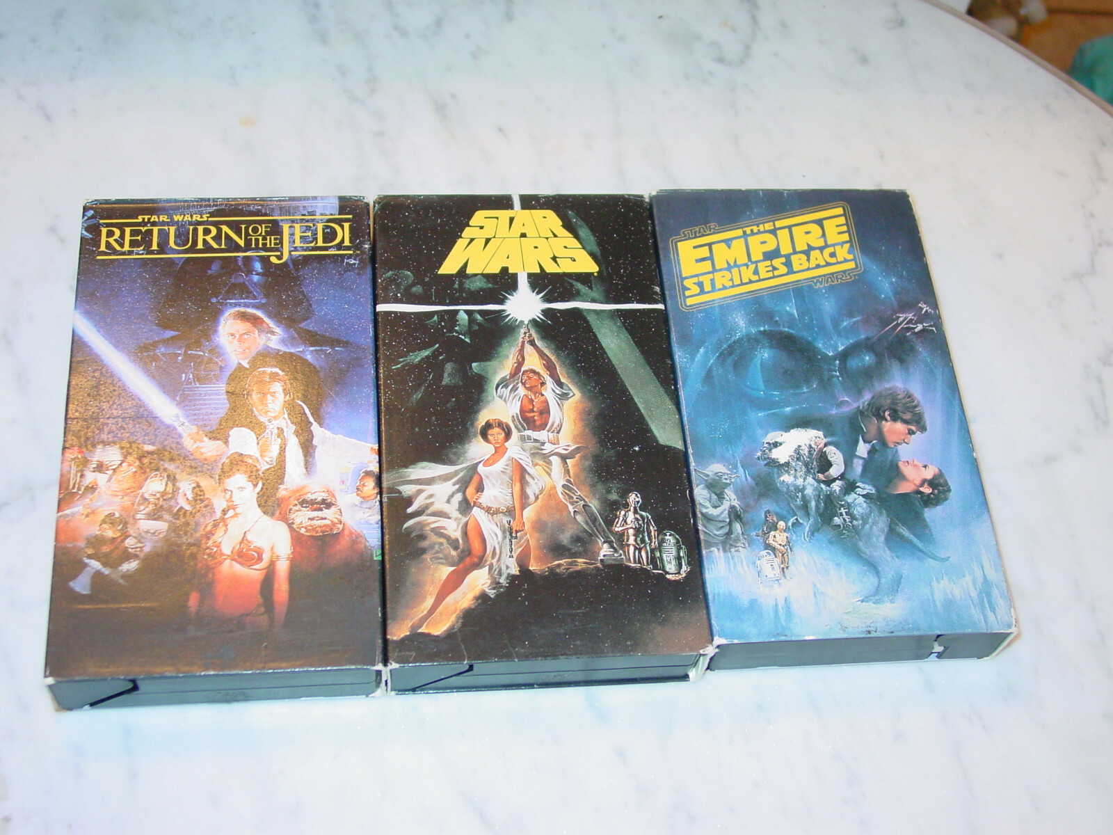 STAR WARS Trilogy 1990's VHS 3 Tape Set CBS FOX Original