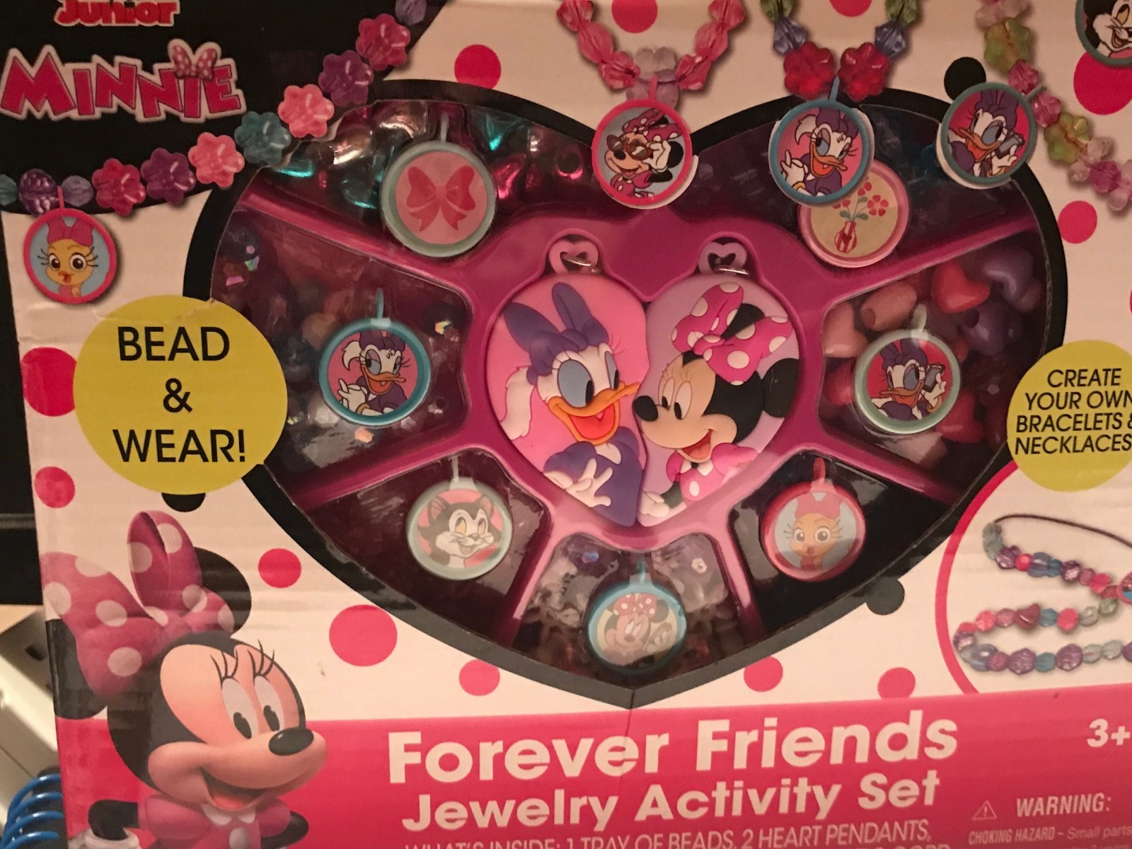 DISNEY MINNIE MOUSE FOREVER FRIENDS JEWELRY ACTIVITY SET FOR CHILDREN 3+