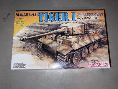 DRAGON 7251 1/72 Sd.Kfz.181 Ausf.E Tiger I Mid Production w/Zimmerit