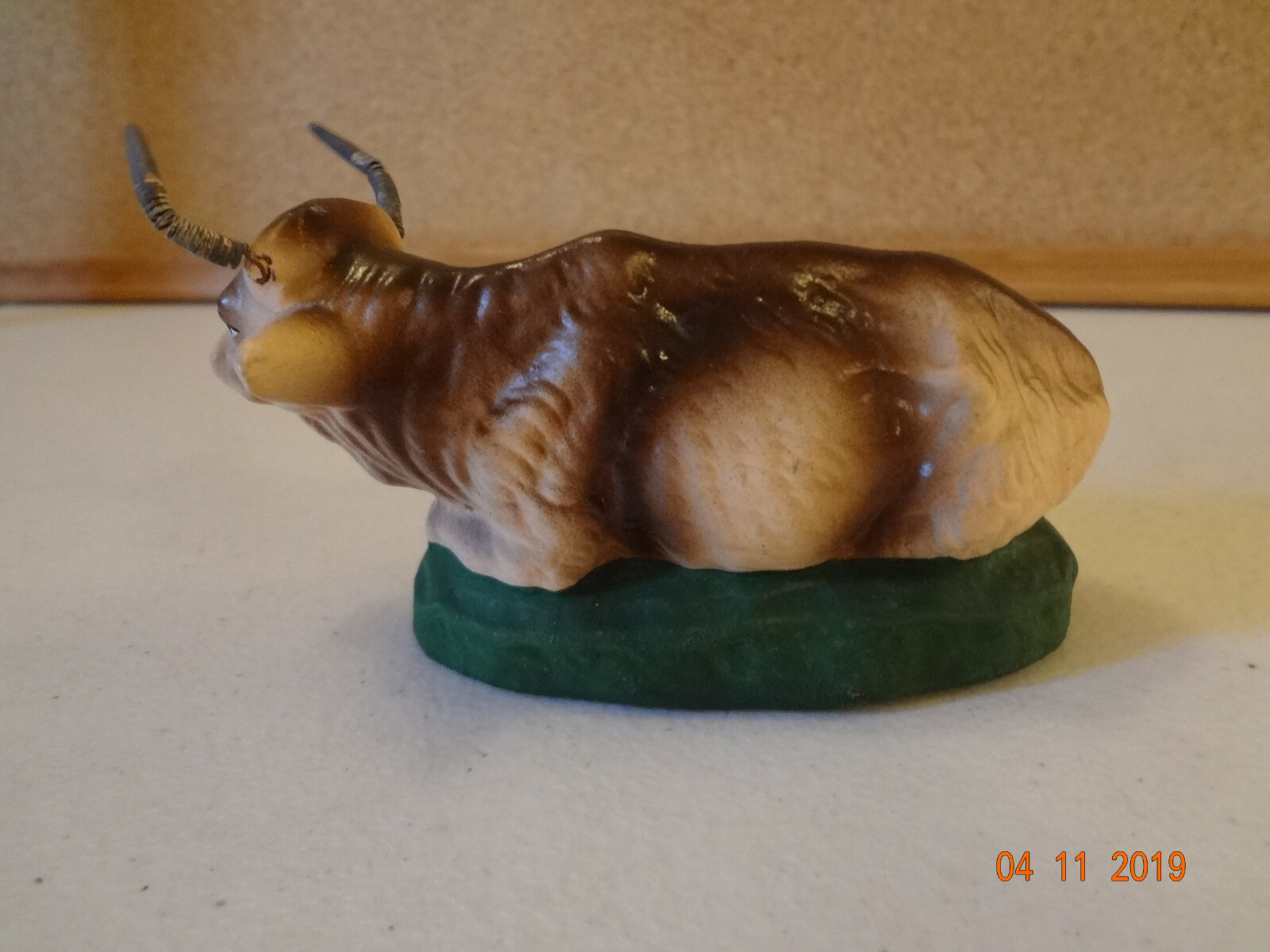 Vintage Cow Bull Nativity Scene Animal Figurine - Made in Japan