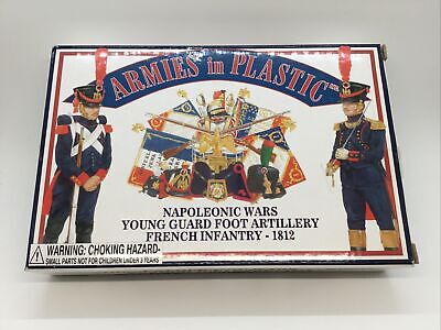 Armies In Plastic 5453 Napoleonic French Young Guard Foot Artillery Infantry 54m