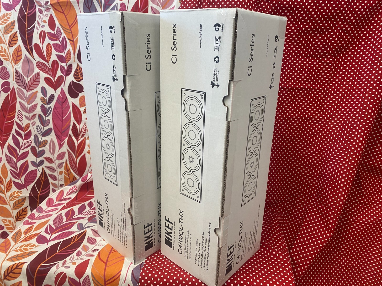 BRANDNEW KEF Ci4100QL-THX In Wall THX Standard2 Speakers (LR SPEAKER) (PAIR)