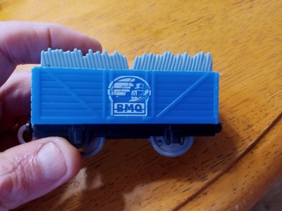 Thomas Trackmaster BMQ Blue Mountain Quarry Cargo cars 2x Slate Dark Rock Loads